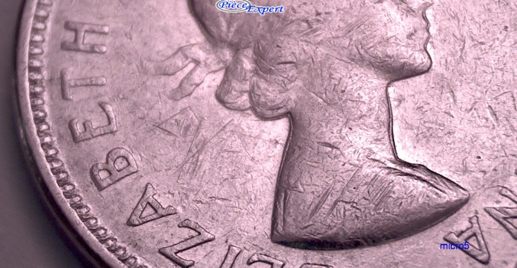 1964 - Coin Détérioré autour Tête de la Reine (Deteriorated Die Queen Head)  Cpe_i296