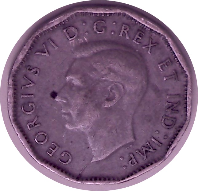 1943 - Coin Fendillé de la pointe du buste au listel Cpe_i495
