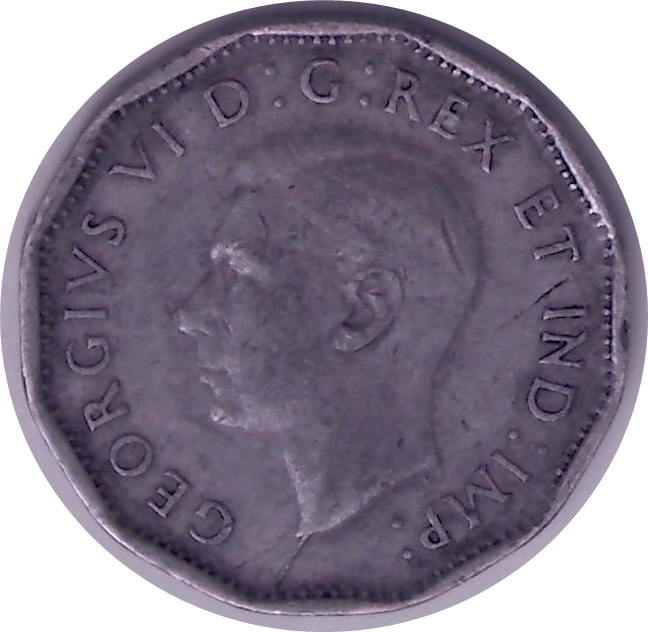 1943 - Coin Fendillé sous le buste au listel Cpe_i502