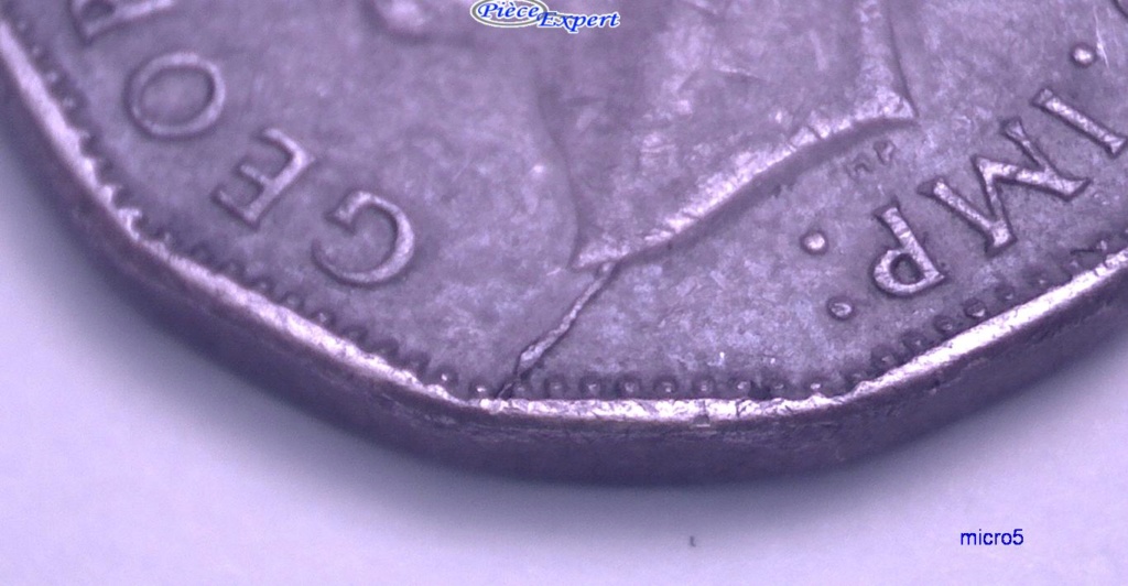 1943 - Coin Fendillé (2) sous le buste au listel et I de IND Cpe_i508