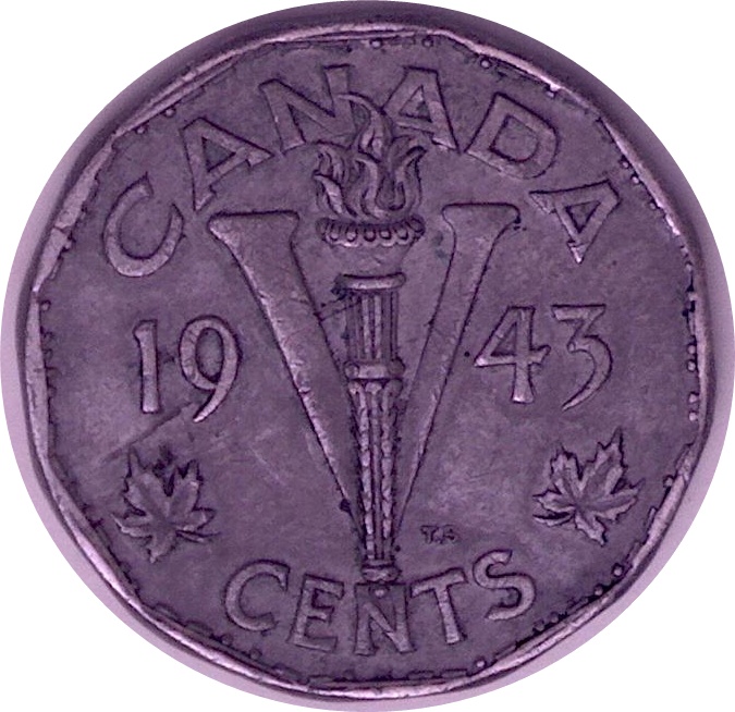 1943 - Coin Fendillé (2) sous le buste au listel et I de IND Cpe_i512