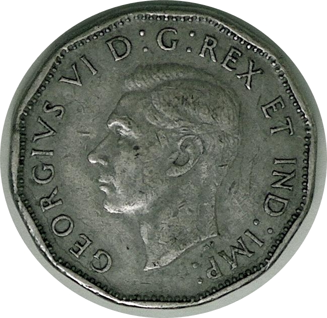 1943 - Coin Fendillé GEOR + D:IMP de George VI Cpe_i634