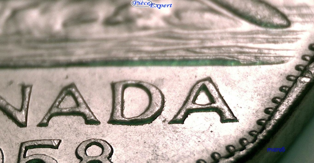 1958 - Coin détérioré Revers Canada et Date Cpe_i933