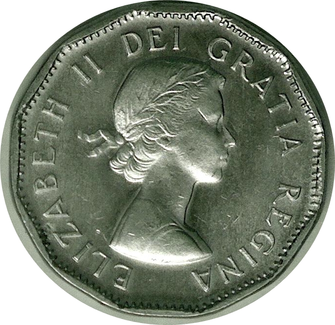 1958 - Coin détérioré Revers Canada et Date Cpe_i940