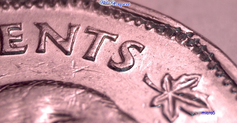 1947 - ML Coin Détérioré sur 5 CENTS (Die Deterioration)  Cpe_im57