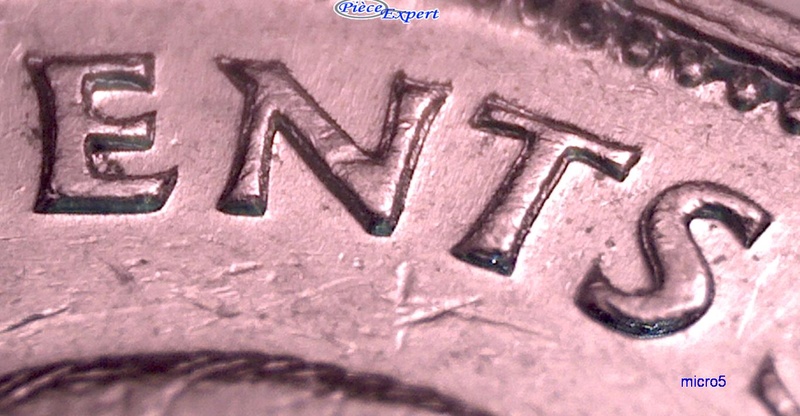 1947 - ML Coin Détérioré sur 5 CENTS (Die Deterioration)  Cpe_im59