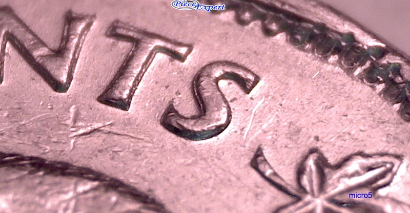 1947 - ML Coin Détérioré sur 5 CENTS (Die Deterioration)  Cpe_im60