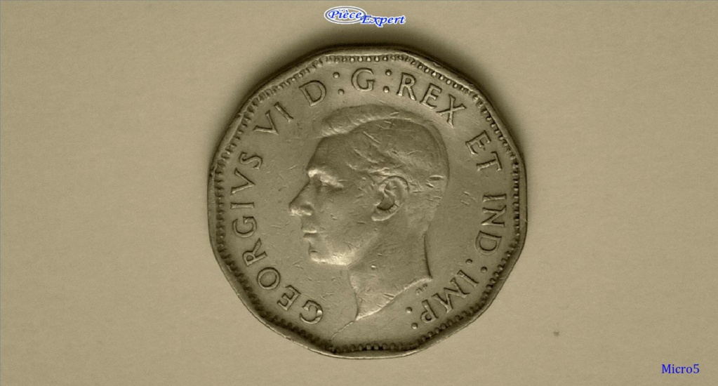 1943 -  Coin Fendillé de la pointe du buste au listel #2 Imag1248