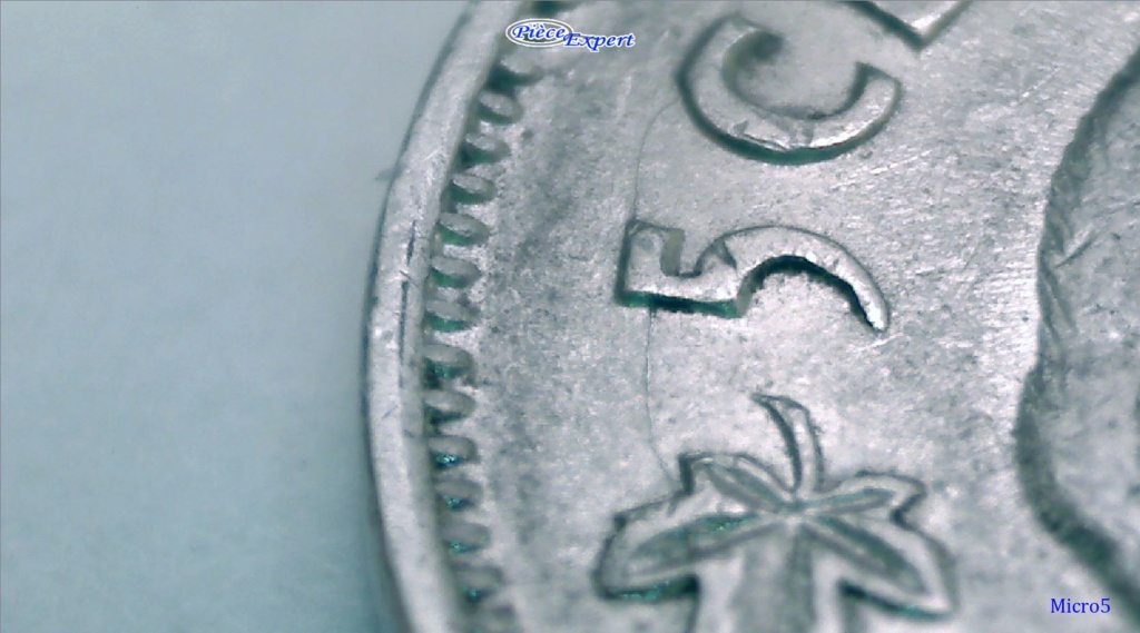 1941 - Coin Fendillé FG 5cents FD (Rev. Die Crack) Image170