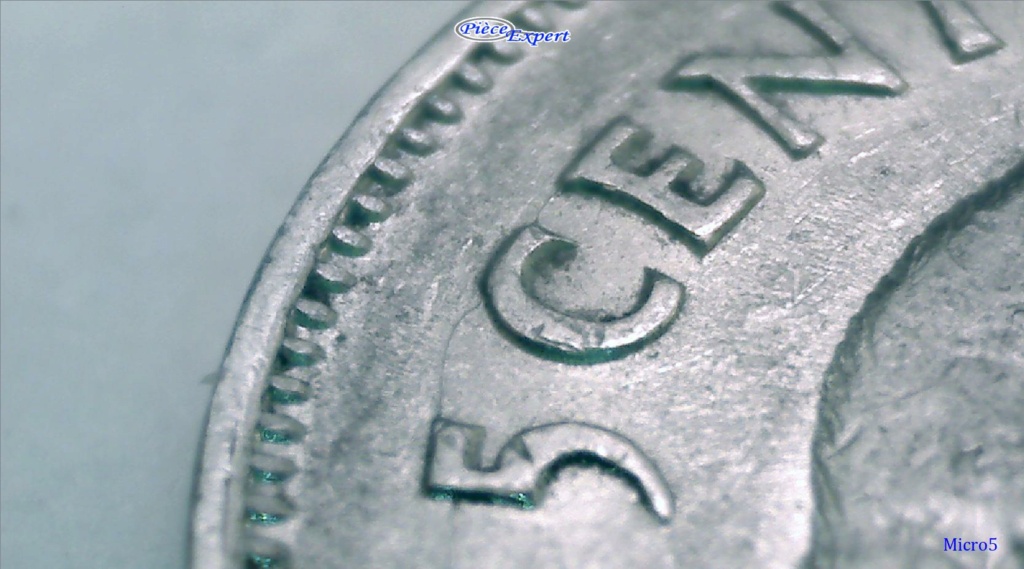 1941 - Coin Fendillé FG 5cents FD (Rev. Die Crack) Image171