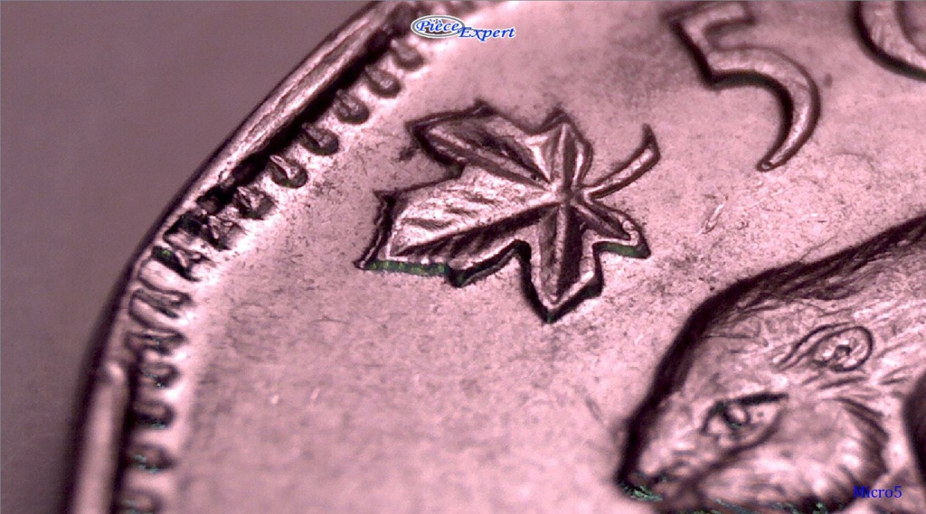 1947 - Coin Détérioré sur 5 CENTS FG-FD (Die Deterioration) Image271
