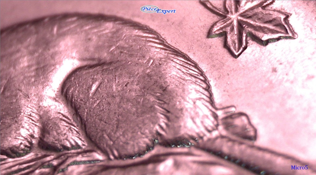 1947 - Coin Détérioré sur 5 CENTS FG-FD (Die Deterioration) Image275