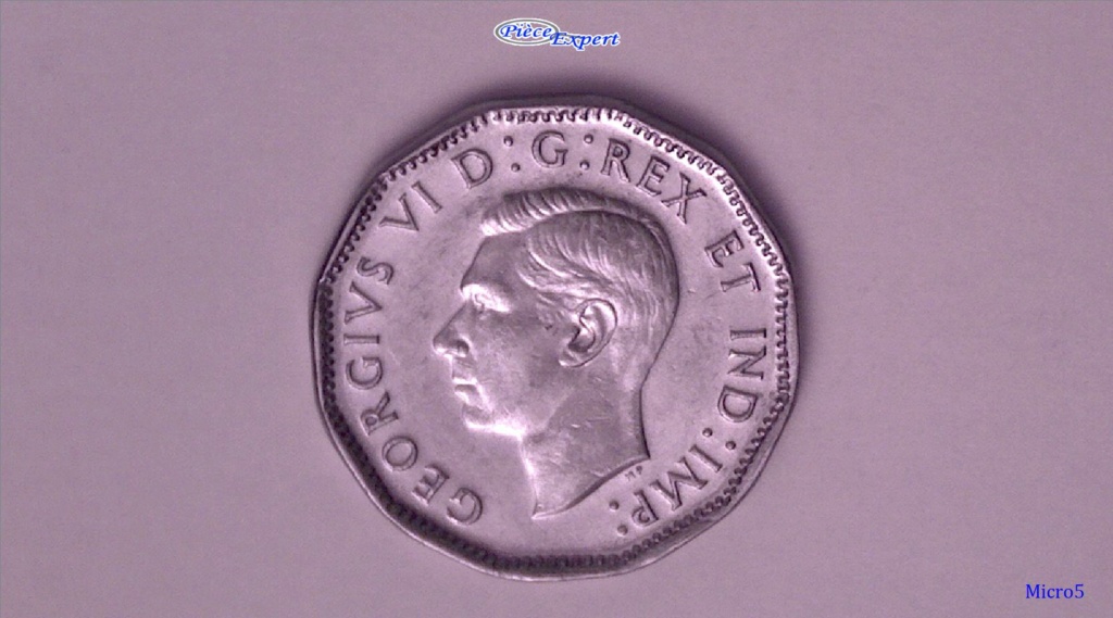 1947 - Coin Détérioré sur 5 CENTS FG-FD (Die Deterioration) Image277