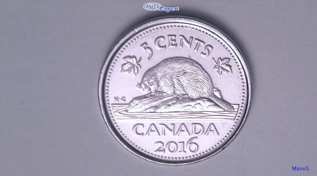 2016 - Éclat de Coin 2ième A de Canada (Die Chip) Image305