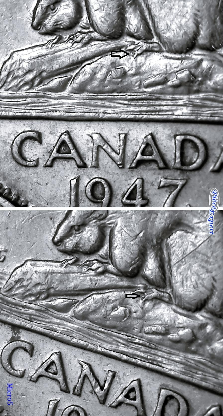 1947 - ML Griffe Add. & Coin Détérioré Avers Image548
