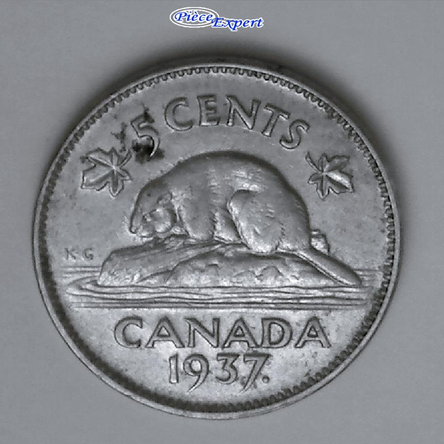 1937 - Coin Entrechoqué & Détérioré Revers Image598