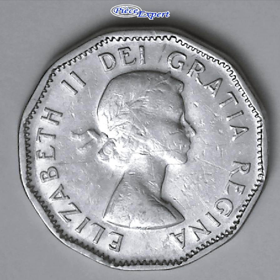 1958 - Coin détérioré date Image663