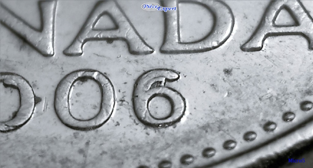 2006 - Éclat de Coin, "6" Partiellement Obstrué (Die Chip, Filled "6")   Image819