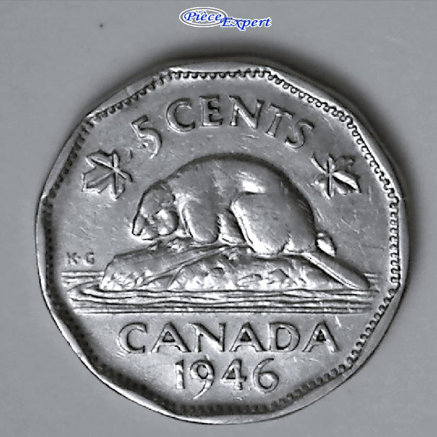 1946 - Coin fendillé cou du roi au listel Image889