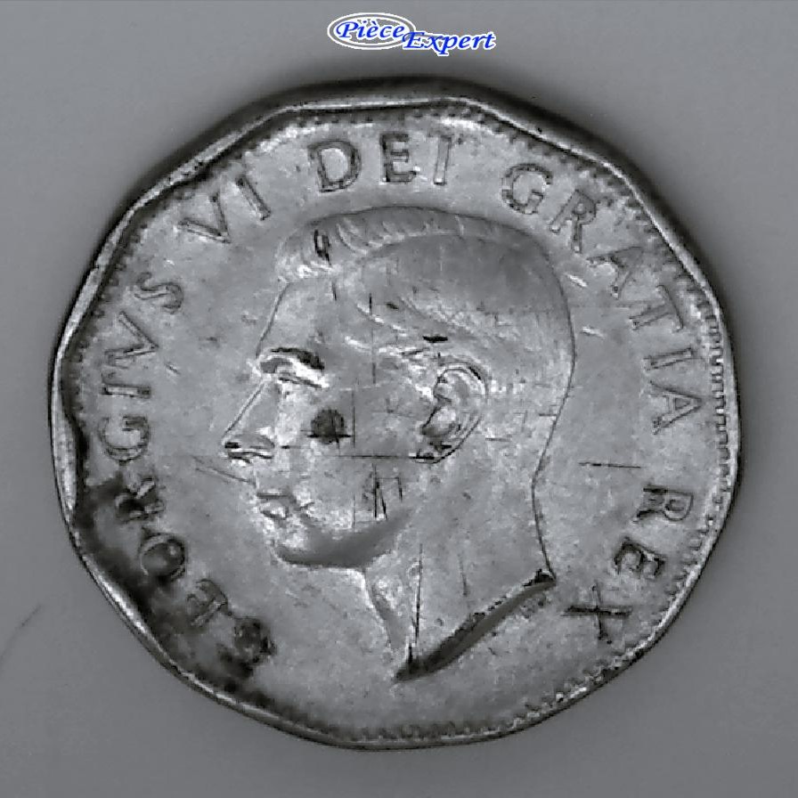 1952 - Coin détérioré ENTS / Feuille Droite / ADA Image931
