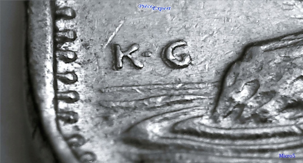 1950 - Coin détérioré K.G / F.G / 5 Cents (DDD) Image943