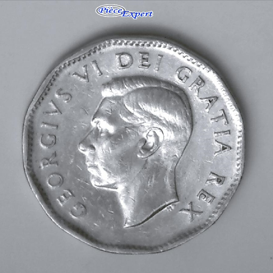 1950 - Coin détérioré K.G / F.G / 5 Cents (DDD) Image947
