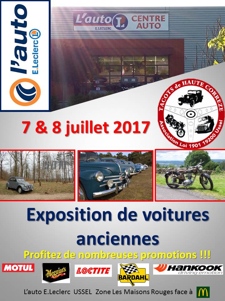 rassemblement vehicule Ussel Affich10