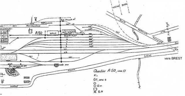 Plan de voies 1923  gare de Landerneau Image_63