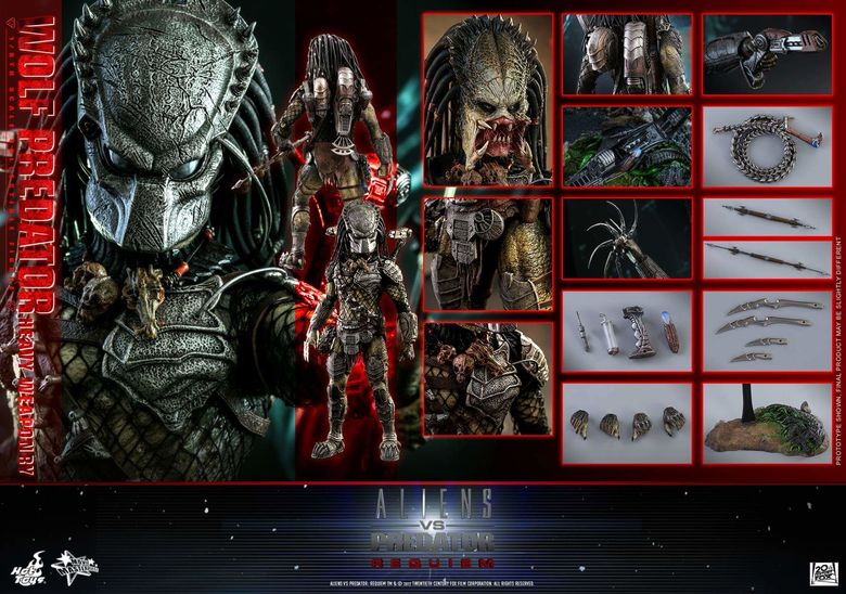 Alien Vs Predator Requiem - Wolf Predator Heavy Weapon 1/6 (Hot Toys) 14082210