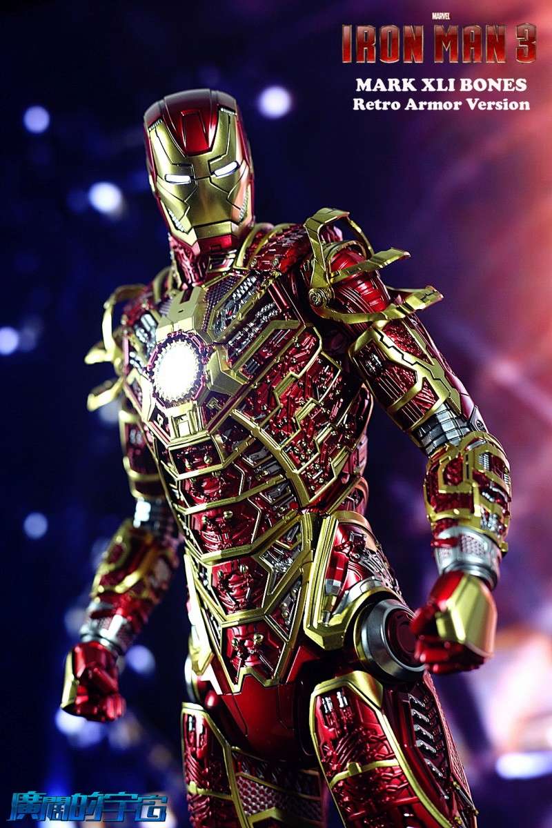 Iron Man 3 - Iron Man Mark XLI (41) Bones (Retro Armor Version) 1/6 (Hot toys) 14095310