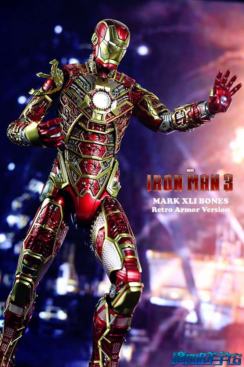 Iron Man 3 - Iron Man Mark XLI (41) Bones (Retro Armor Version) 1/6 (Hot toys) 14102610