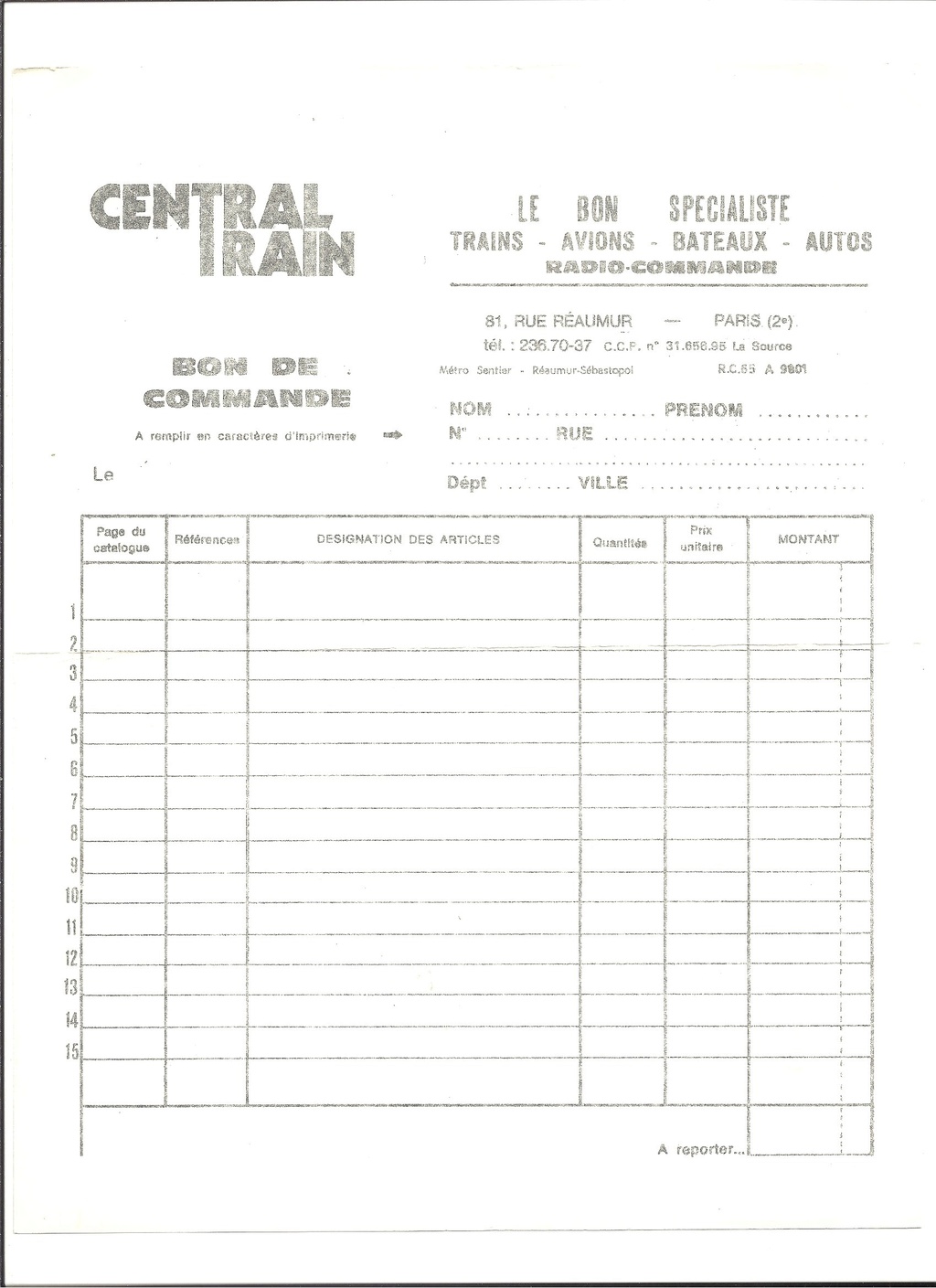 [CENTRAL TRAIN 1971] Catalogue 1971  Centra56
