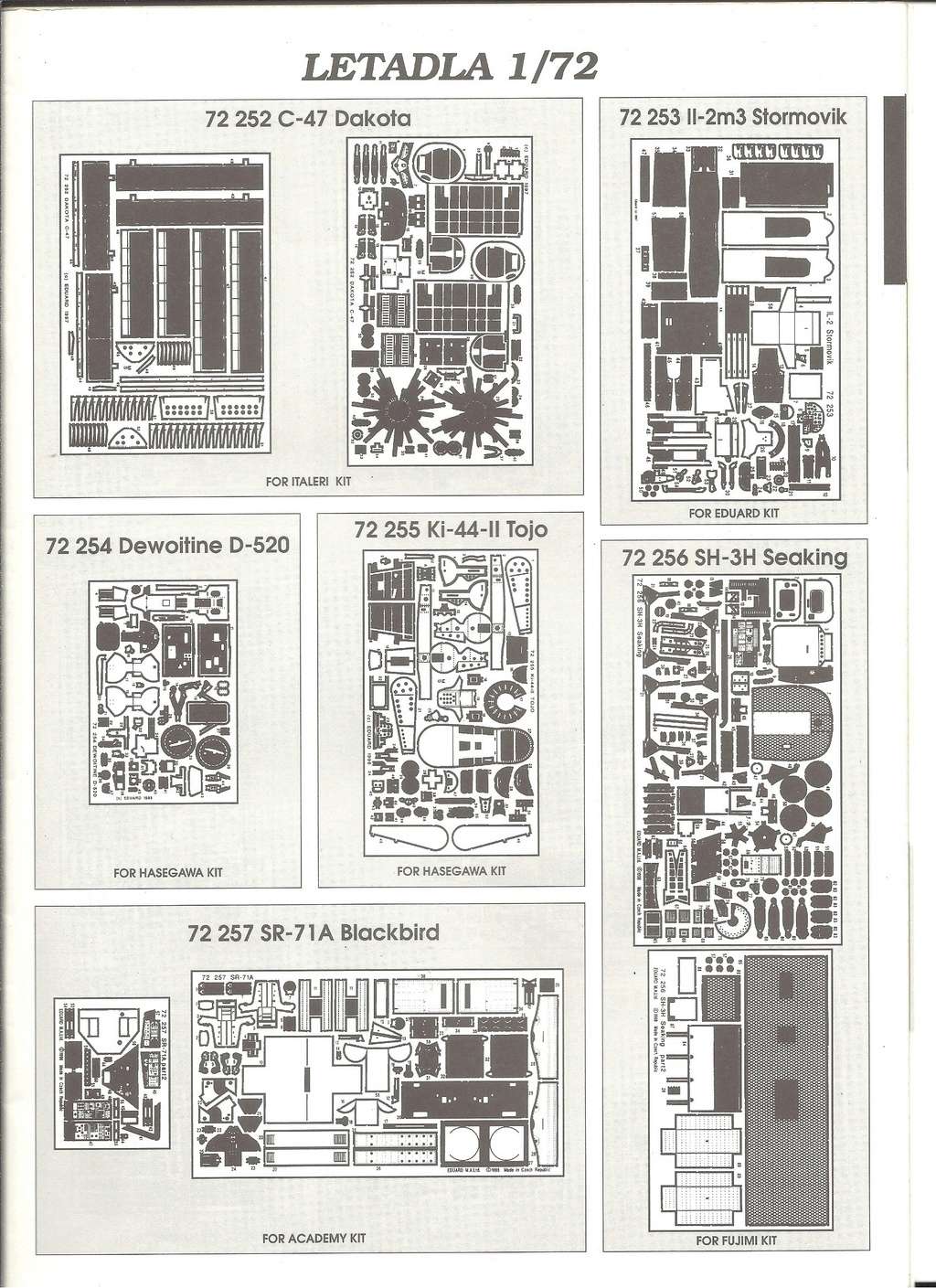 [EDUARD 1999] Catalogue photodécoupe part III 1999 Eduard12