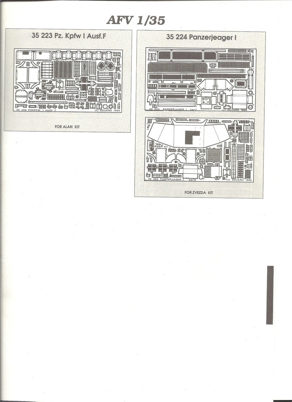 [EDUARD 1999] Catalogue photodécoupe part III 1999 Eduard35