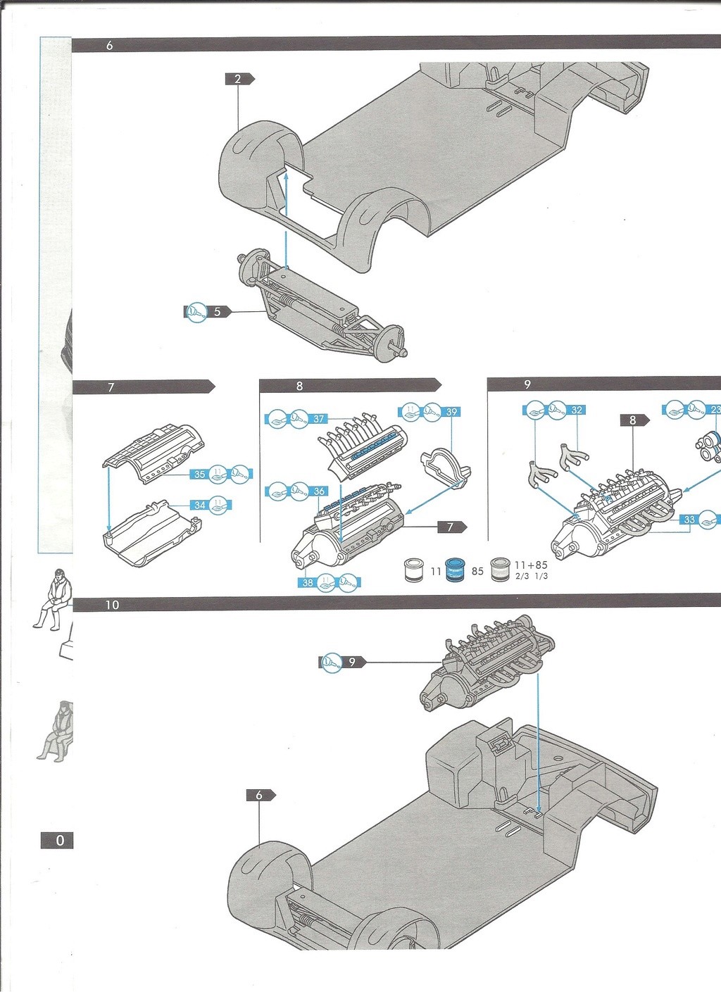 BUGATTI EB 110 1/24ème Rèf 60738 Notice Helle152