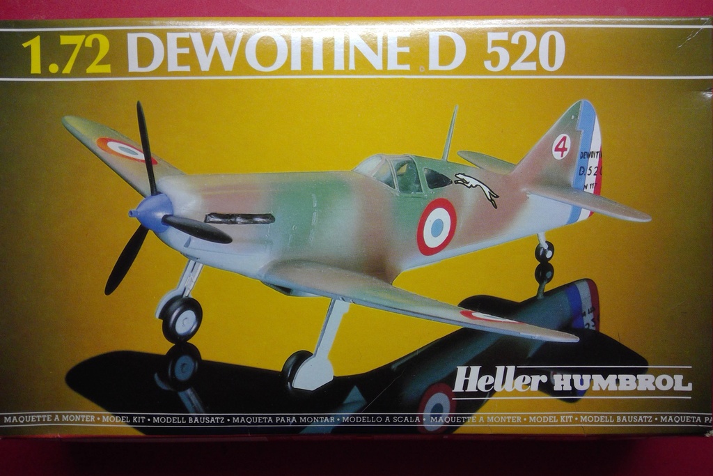 DEWOITINE D 520 1/72ème Réf 80212 Heller12