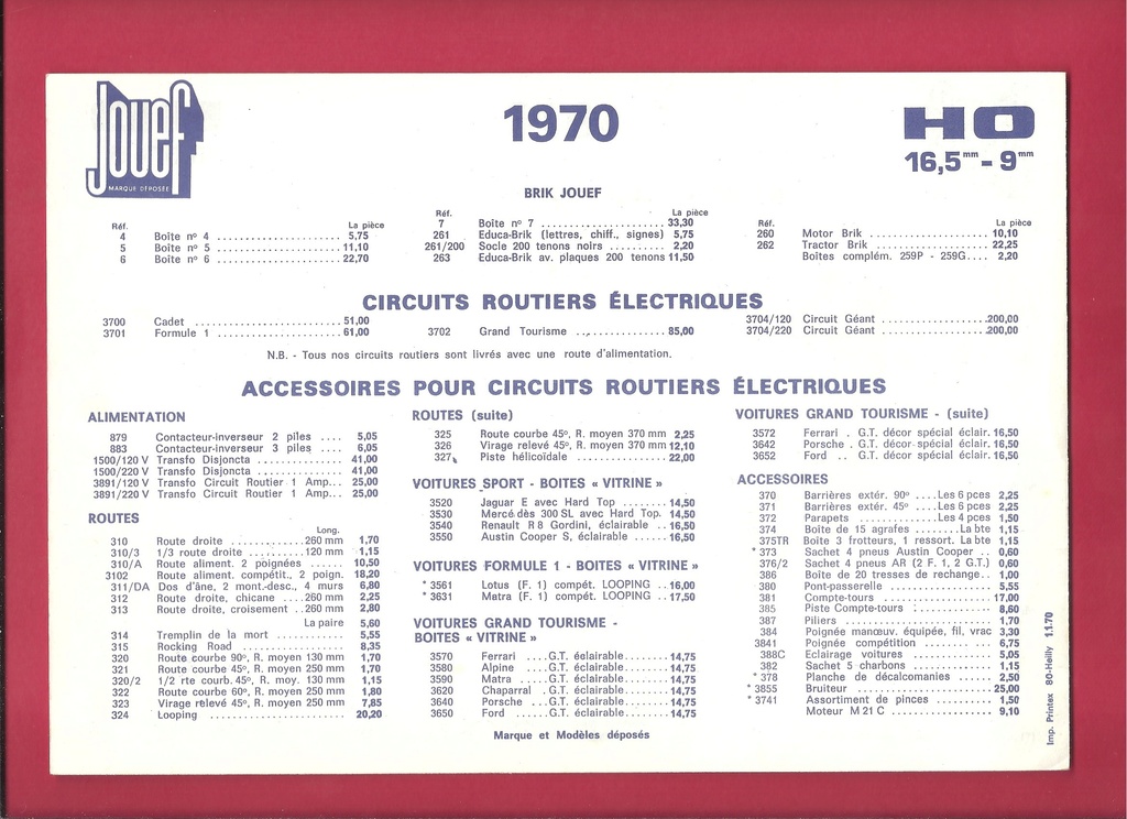 [JOUEF 1970] Catalogue 1970 Jouef156