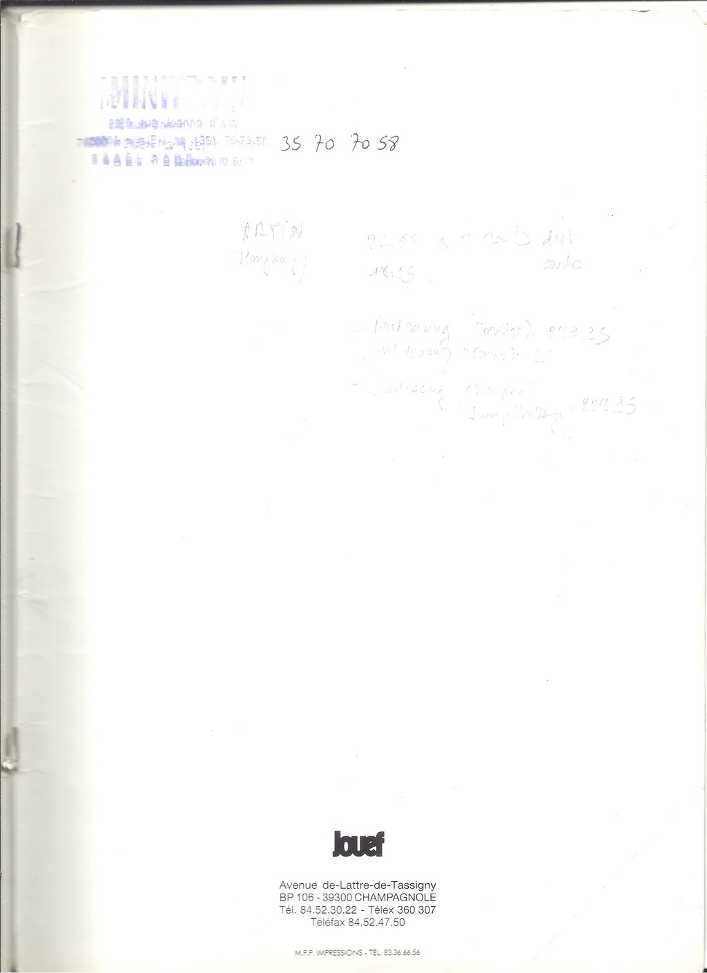 [JOUEF 1989] Catalogue 1989 Jouef279