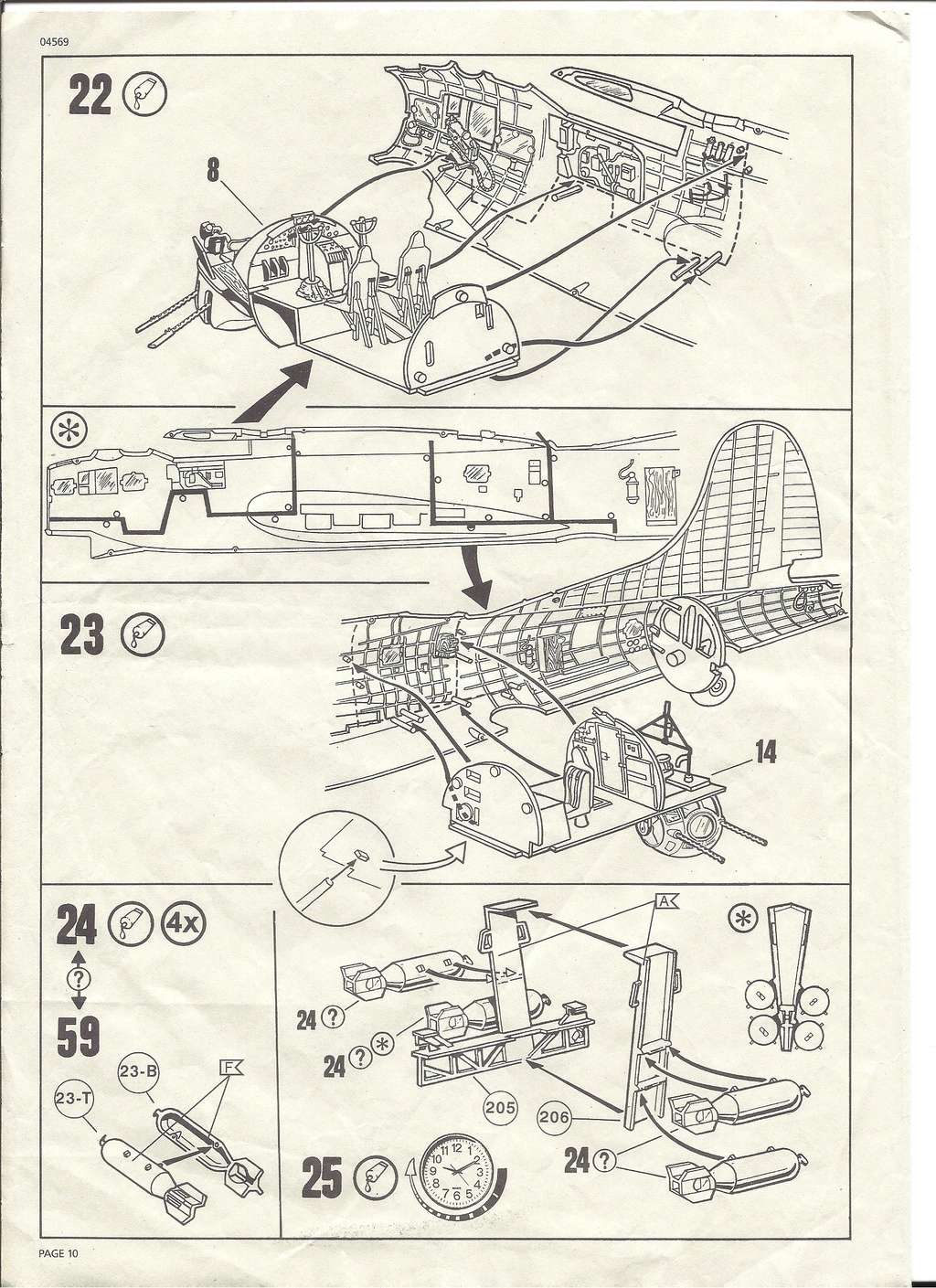 [REVELL] BOEING B 17 G FYING FORTRESS 1/48ème Réf 04569 Notice Revel129