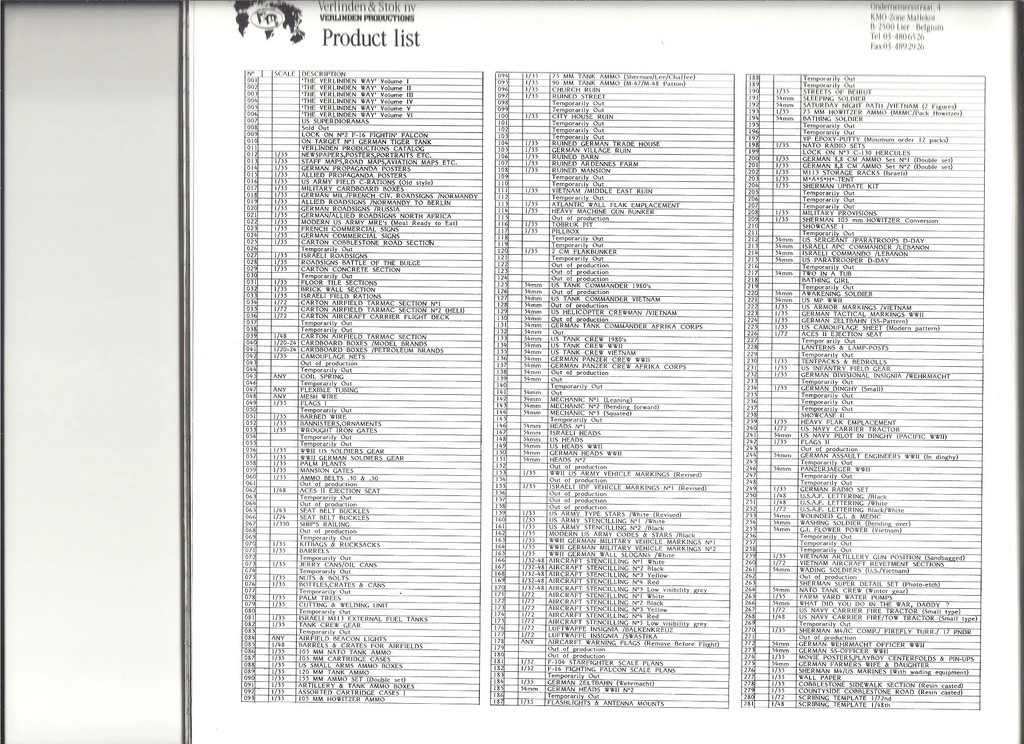[VERLINDEN 1989] Catalogue 1989 5ème édition Verli104