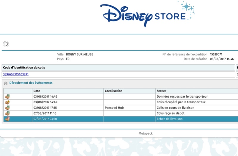 Disney Store : Conseils et problèmes concernant les commandes et les livraisons - Page 9 Img_1713