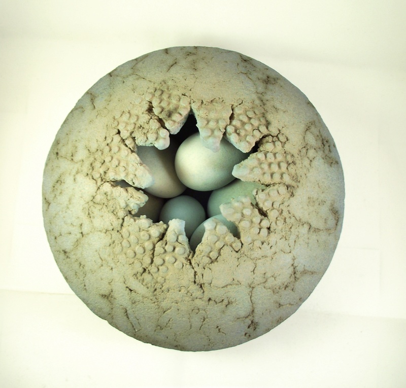 Nest and eggs ceramic - Suzanne Stumpf, South Natick, Cambridge, MA, USA Dscf4114