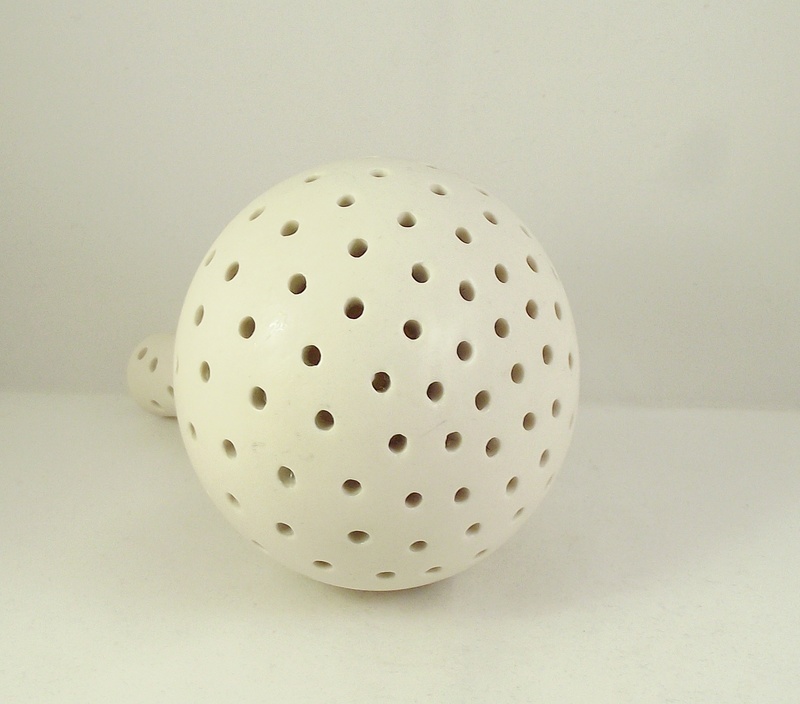 Oriental Inspired Porcelain Vase Pierced - possibly Anna Whitehouse  Dscf5412
