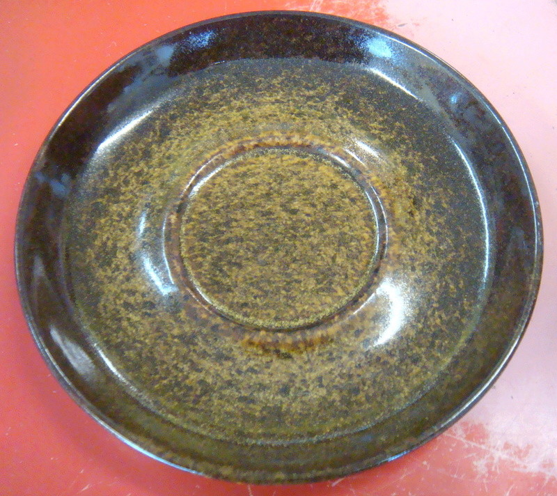 Unusual Mapua ware pate dish and saucer Dsc07312