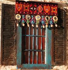 Inde, lambrequin de fenêtre décor toran Zzzzzz11