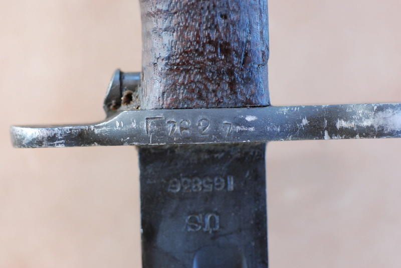 Identification marquage sur quillon de baionnette US M1905 Dsc_0411