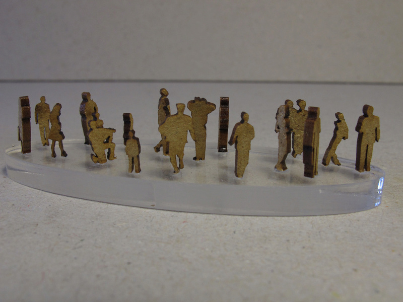[Cités Miniatures] Silhouettes de personnages en 2D (échelle N & HO) Ed-10010