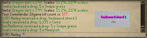 Saradomin Boss Log - Road to 500M Tab (or PET) Shard110