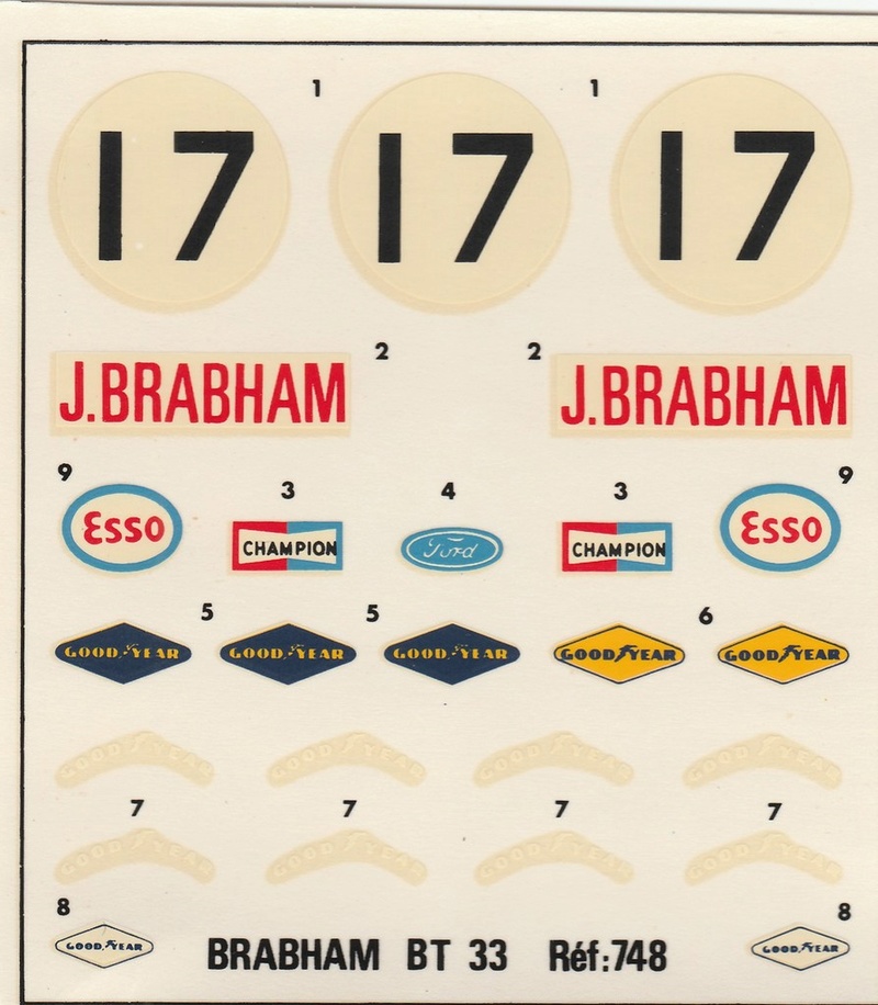 BRABHAM BT 33 BRANDS HATCH Grand prix d ANGLETERRE 1970 1/24ème Réf L758 (Terminé VMD) - Page 3 Dycalq10