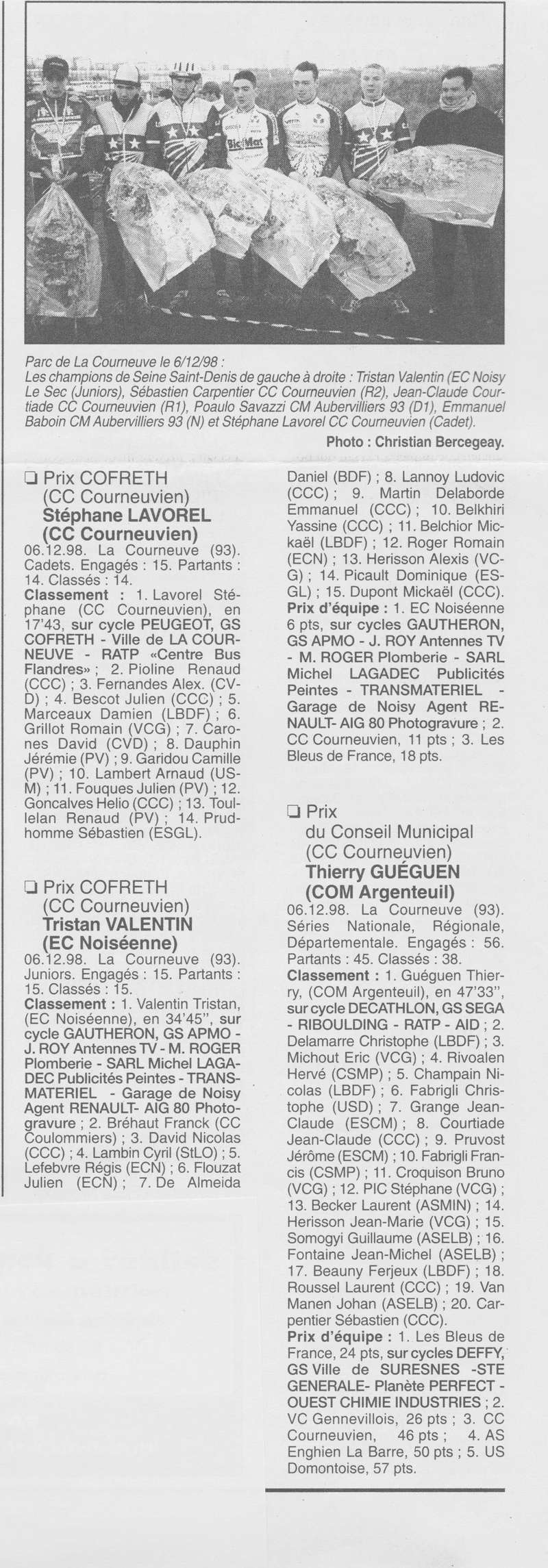  Coureurs et Clubs de Octobre 1996 à décembre 1999 - Page 27 00114